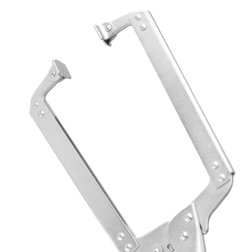 Image of 4 PCS 18 Inches C-clamp Locking Pliers with Swivel Pads, Locking Clamp Pliers, Welding Clamps for Wood Working and Welding