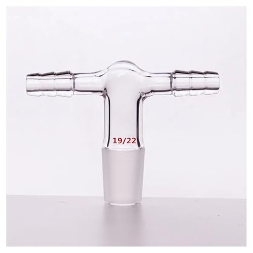 Adaptateur de connexion petite buse évite les fuites de gaz double tuyau verre borosilicaté A34