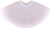 Simplicity Women's Classic Elastic, 3-Layered Tulle Tutu Skirt, White, One Size