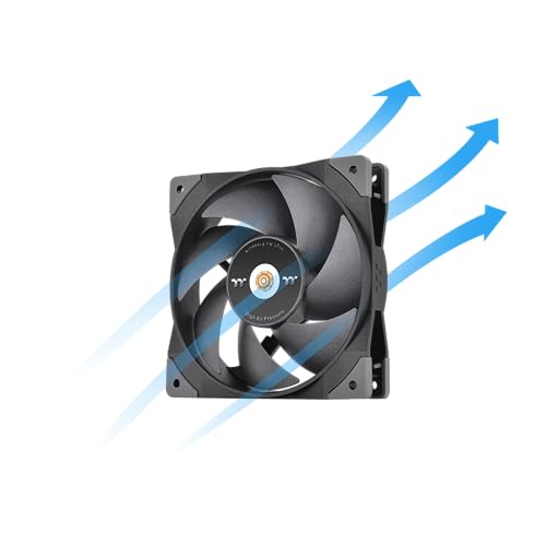 Image of Thermaltake SWAFAN GT12 PC Cooling Fan, 3 Types of Detachable Fan Blades, High Pressure /High Air Flow /Reversed (Single Fan Pack) CL-F155-PL12BL-A