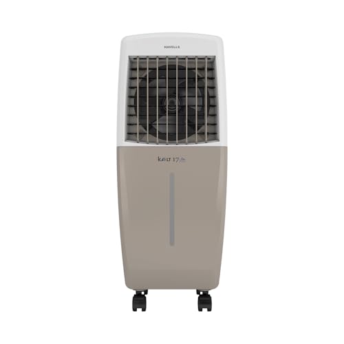 Image of Havells Kalt Pro 17 L Personal Air Cooler for Room|With Fan & 3 Side Bacteria Shield Honeycomb Pads|Aerodynamically Designed Blades|Sleek & stunning design |Front Wheel with Brakes|Inverter Compatible