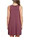 AUSELILY Women's Summer Dress Sleeveless Floral Mini Dresses with Pockets Bohemian Dress 2025 New Mauve XL