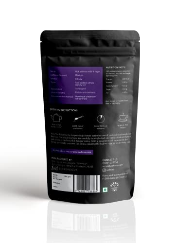 Image of Wah Tea Earl Grey Loose Leaf Black Tea - Infused with Natural Bergamot Oil | Classic English Breakfast Blend | Citrusy, Aromatic & Fragrant | Premium Full Leaf Brew | 100g