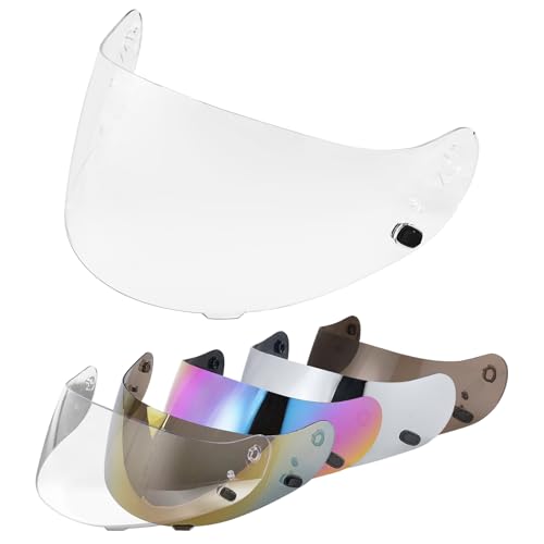 VCOROS Motorcycle Helmet Face Shield Visor Repalcement for HJ-09 CL-15 CL-17 CL-16 CL-SP AC-12 FS-10 CS-R1 IS-16 CS-R2 Shield (Clear)