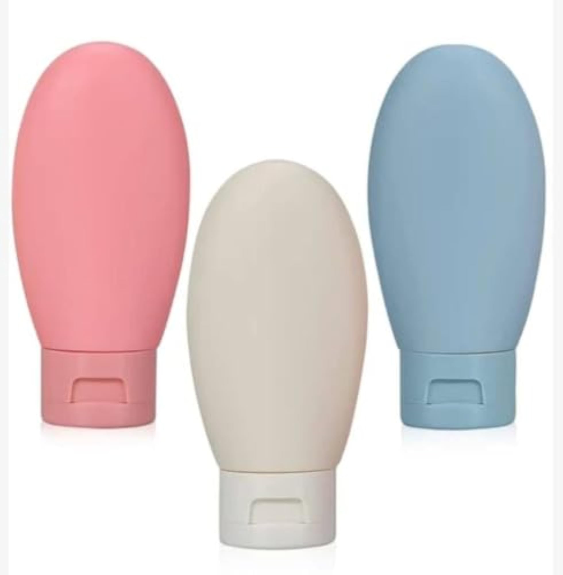 Travel Bottles Set with Foldable Toothbrushes, 5 Piece
