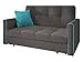 Produktbild Mirjan24 Sofa Viva Bis III mit Schlaffunktion, Bettsofa, 3 Sitzer Polstersofa mit Bettkasten inkl. Kissen, Sofagarnitur, Schlafsofa Farbauswahl, Wohnlandschaft (Alova 36 + Alova 29)