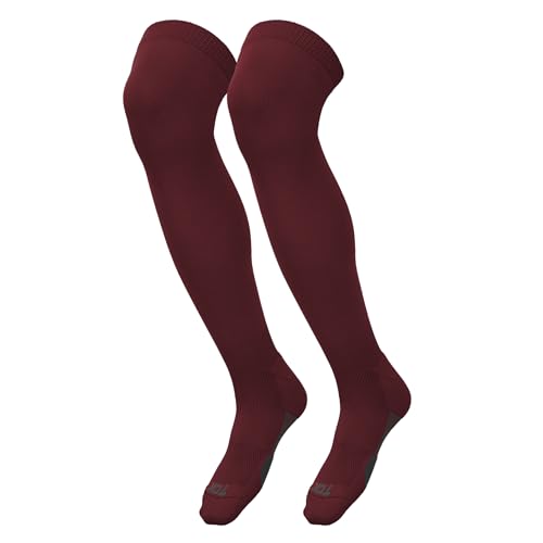 TCK Dugout Over-the-Knee Performance Socks - Maroon Large