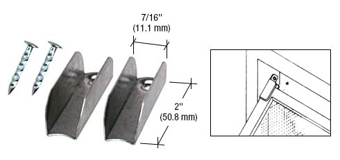 Image of CRL Mill Finish Jiffy Hangers With Nails - Bulk Pack of 100 by CR Laurence
