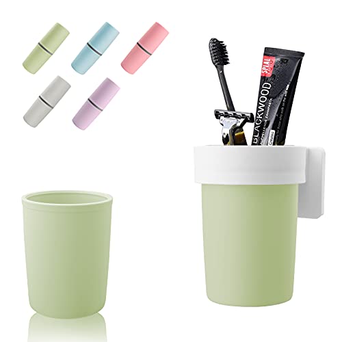 Suruid Étui à brosse à dents multifonction portable pour le voyage, le camping, les affaires, l'école - Vert Cover