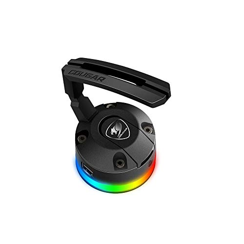Cougar Gaming supporto cavo mouse Gamer Bunker RGB con ventosa nera - Mouse gaming - Immagine 1
