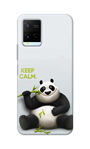 Image of PRINTFIDAA� Printed Hard Back Cover Case for Vivo Y21 | Y21T | Y21s | Y21e | Y21A | Y21G Back Cover (Cartoon Panda) -2808