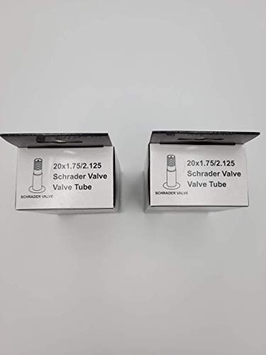 Vee Rubber 20 Inch Bike Inner Tube Fits 20X1.75 20X2.125 Inch Bicycle Inner Tubes Rubber Replacement Bike 32Mm Valve Road 20 In Bicycle Tube With 2 Bike Tire Levers, 2 20 In Rim Strip 2 Pack Bundle #TOP3