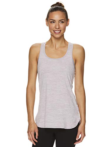 Reebok Women\'s Running & Workout Tank Top - Legend Performance Singlet Racerback Exercise Shirt - Sea Fog Heather Legend Purple, Small