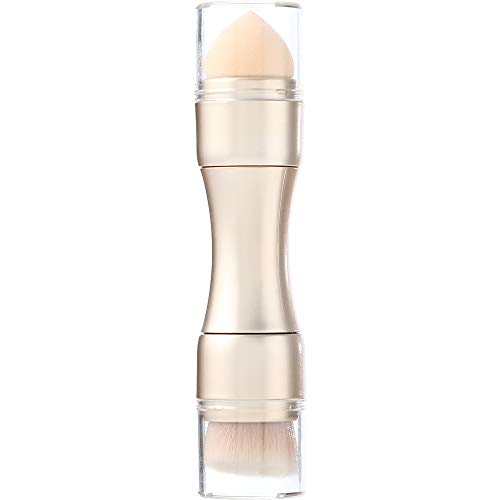 FaSoLa 4 in 1 Makeup Brush Set Cosmetic Brush Lip Blending Powder Blush Eye Shadows Makeup Brushes Kit with Lids (Champagne)