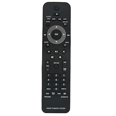 New Replacement Remote Control fit for Philips Home Theater System HTD3200 HTS2200 HTS2500 HTS2511 HTS3019 HTS3020 HTS3201 HTS3269 HTS3270 HTS3277 HTS3373 HTS3376 HTS3377 HTS3510 HTS3520 HTS3530