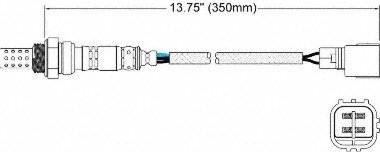Walker Products 250-24360 Sensor de Oxígeno 4 Hilos miniatura 2