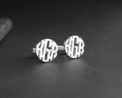 Mancuernillas personalizadas de plata 925 para hombre miniatura 6