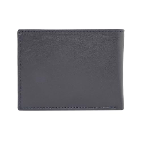 Image of Aeropostale Men's Global Coin Wallet PORUS - Navy | Durable Leather | Compact Design & Coin Pocket | Ideal for Gifting