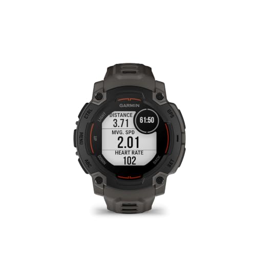 Image of Garmin Instinct E, Rugged GPS Smartwatch, 45mm, Charcoal (Renewed)