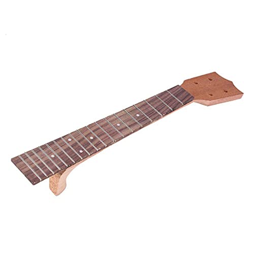Freneci Rosewood Fretboard Rosewood Ukulele Fingerboard & Okoume Wood Neck For 21 23 26 Inch Ukulele Neck Fretboard Parts, Uke Diy Musical Instrument - 26 Inch #TOP5