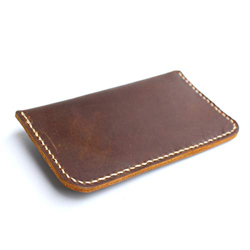 Premium Handmade Real Genuine Leather Purse Card Holder Wallet Card Case with Cover for men women4