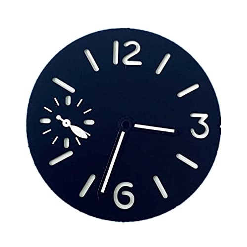 ZEZEFUFU Green Luminous Watch Dial w/Watch Hands for ETA 6497 ST3600 Movement Parts