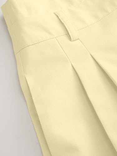 CIDER Women Linen Pants Women Wide Leg High Waist Trousers Pleated Pants with Pocket4