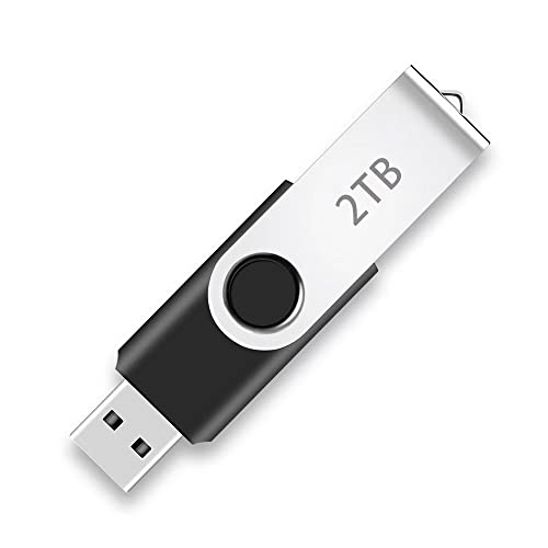 USB 3.0 Flash Drive 2TB, SOOKOM Ultra Large Storage USB 3.0 Drive: USB 3.0 Flash Memory Stick 2000GB for PC, Portable Fold Thumb Drives 2TB with Reads Speed up to 100Mb/s, 2TB Swivel Bulk Zip Drive
