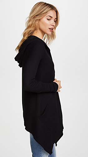 Splendid Womens Thermal Wrap Hooded Cardigan