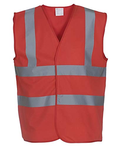 Expert Workwear Hi Vis Multi-Colour Safety Vest High Visibility Reflective Viz Waistcoats 2 Band & Brace - 24 Colours | Small to 5XL