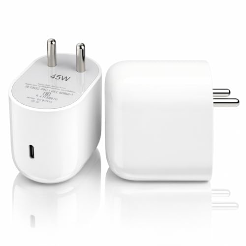 Image of Original Google 45W Type C Rapid Charger Adapter | for Pixel 10 10 Pro /10 Pro XL /9 Pro XL /9 Pro Fold /9 Pro /9 /9a /8 Pro,8 Pro /Laptop, Tablet, Chromebook & More | 45W Fast Charging USB-C Adapter - White