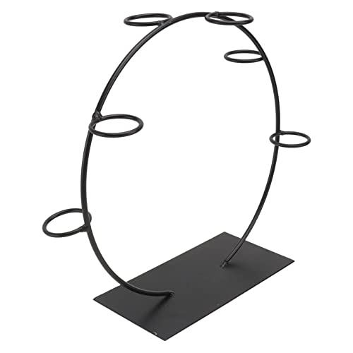 CONGARTENO 1pc Cone Stand Cake Decor Halloween Spoon Cream Cone Tray Cupcake Ornaments Wedding Decor Mini Ice Cream Baking Rack Ice-cream Rack Wedding Dessert Table Popcorn Waffle Black Metal