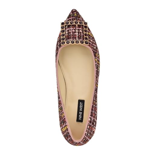 Ballerines plates Nine West Jesikes en tweed rose texturé, l'atout chic et confortable - 2