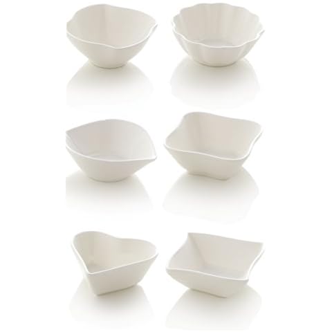 BRANDANI 55838 Le Birichine Porcelain Hors D Oeuvre Bowls, Multi-Colour Cover