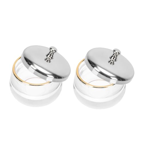 Healeved Nail Gel Polish Remover Bowl 2pcs Nail Polish Remover Containers Manicure Pen Washing Containers
