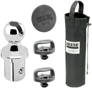 Reese Towpower 30137 adjustable tri-ball 30,000 lbs rated hitch ball with lift-and-turn lever