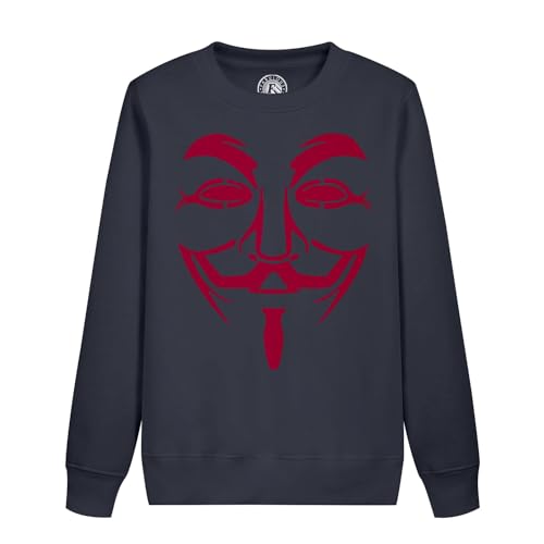 Sweatshirt enfant rouge anonymous idéal pour la récréation et le collège