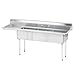Advance Tabco FE-3-1515-15L-X Lite(tm) Series Fabricated Nsf Sink, 3-Compartment, 15" Left