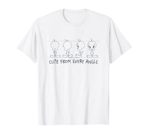 Looney Tunes Tweety Cute from Every Angle T-Shirt, Men, White, Large