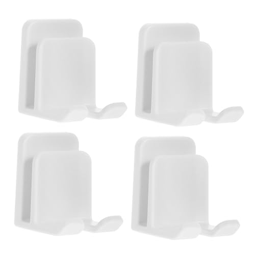 Cabilock 4 Piezas Soporte para Cepillo de sin Perforaciones Accesorios Colgador de Cepillo de eléctrico Mini estanterias almacenaje baño Toothbrush Holder Abdominales