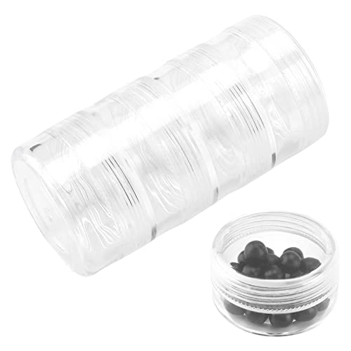 Image of 10 Sets 40 Pieces 4 Layer Stackable Cosmetic Containers with Screw Lids, 10G /10ML Stackable Clear Bead Storage Containers Round Plastic Containers for Beads, Buttons, Jewelry