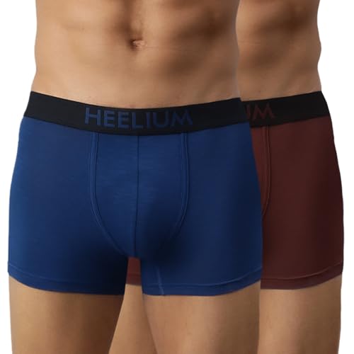 Image of HEELIUM Bamboo Underwear Trunk for Men | 3X Softer Than Cotton & Odour Free | Stretchy Fabric & Durable Waistband