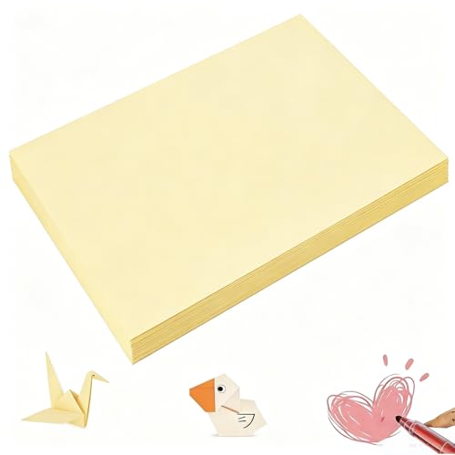 Papier kraft jaune pour dessin 44 x 59 cm : fournitures de papier de construction pour loisirs