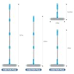 Window Squeegee 2 in 1 Window Cleaner Tool with 57in Extension Pole - Image 2