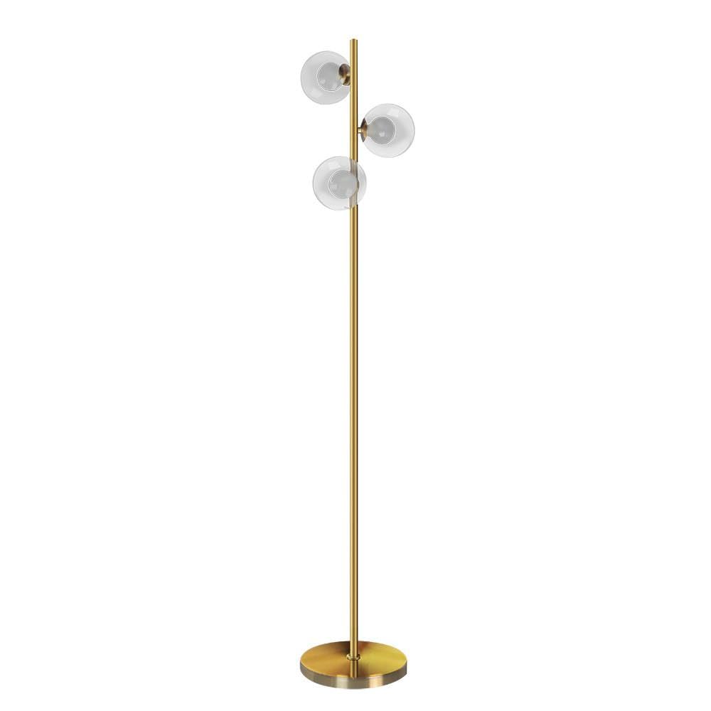 Pie de salón en bronce de 160 cm, una lámpara elegante para iluminar salones de diseño exclusivo