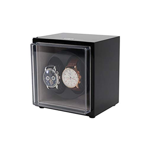 Boîte En Bois Remontoir Automatique Double Montre Pour 2 Montres, Avec Moteur Mabuchi Et Alimentation Par Batterie Ou Adaptateur Secteur