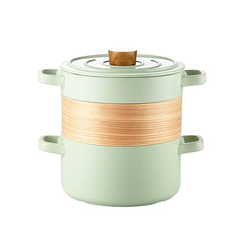 Juego de vaporera de cerámica, deliciosa cena familiar, arroz, sardina, olla de madera antiadherente, cazuela de piedra médica para estufa