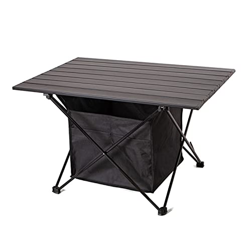 Table de camping portable pliante pour corriger le manque d'espace de rangement