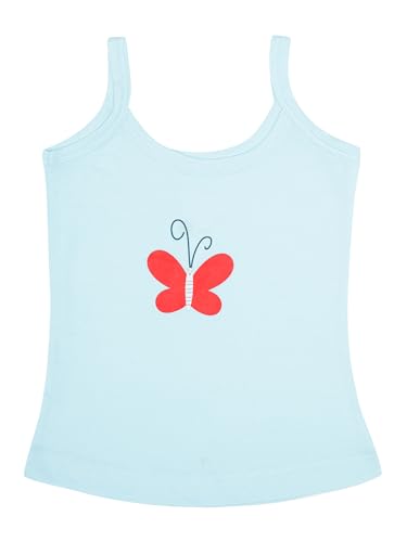 Image of BODYCARE Girl's Regular Fit Vest Dori Neck Sleeveless Assorted Pack of- 4