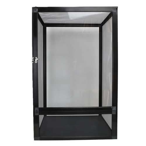 Quxxuol ঒��ގ���P�[�W �����ރP�[�W �A���~�j�E������ ���v�^�C���{�b�N�X ����P�[�X ঒��ރ{�b�N�X �ώ@�P�[�X ���O���\�� �g�ݗ��ĊȒP �ʋC�� �ϕ��H �y�� �y�b�g�n�r�^�b�g (�u���b�N-B,42*42*66cm)